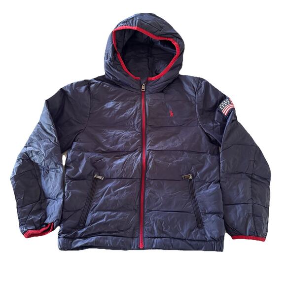 Polo Ralph Lauren Other - Polo Ralph Lauren Kids Boys Size 8 Navy Blue Duck Down Puffer